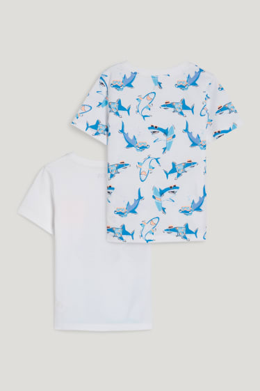 Toddler Boys - Set van 2 - T-shirt - wit