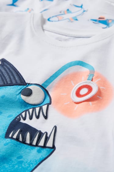 Toddler Boys - Set van 2 - T-shirt - wit