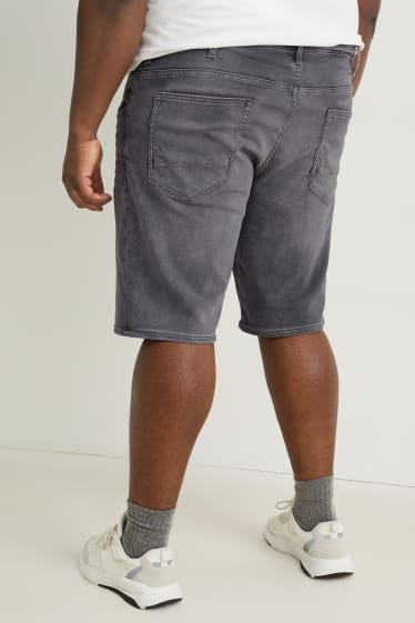 Men XL - Denim shorts - Flex jog denim - denim-gray