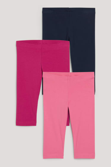 Toddler Girls - Multipack 3er - Capri-Leggings - pink
