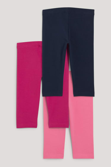 Toddler Girls - Multipack 3er - Capri-Leggings - pink