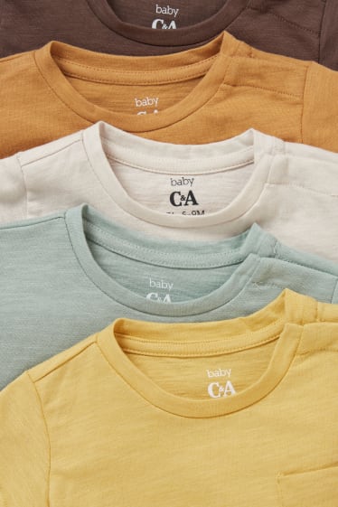 Esclusiva online - Confezione da 5 - maglia a maniche corte per neonati - giallo