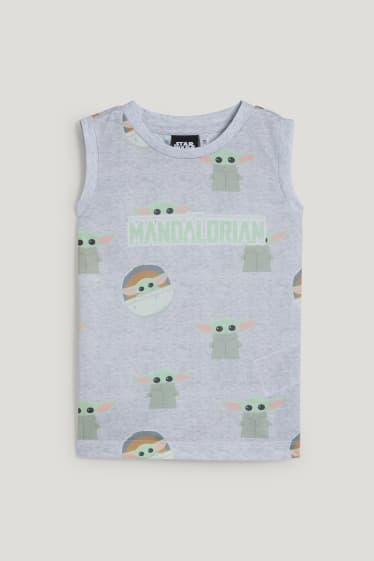 Toddler Boys - Star Wars: The Mandalorian - tanktop - licht grijs-mix
