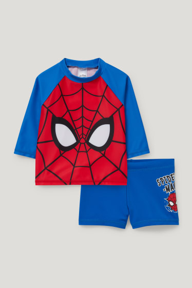 Toddler Boys - Spider-Man - UV-zwemoutfit - LYCRA® XTRA LIFE™ - 2-delig - rood / blauw