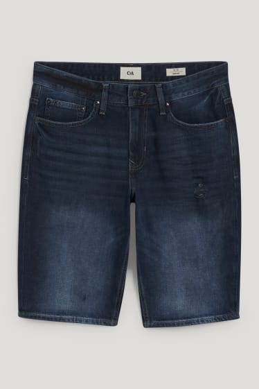 Uomo - Shorts di jeans - LYCRA® - jeans blu scuro