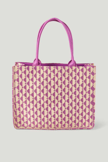 Femmes - Cabas - à motif - violet