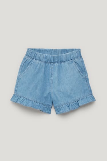 Toddler Girls - Korte spijkerbroek - jeanslichtblauw
