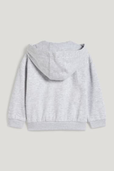 Toddler Girls - Sweatjacke mit Kapuze - hellgrau-melange