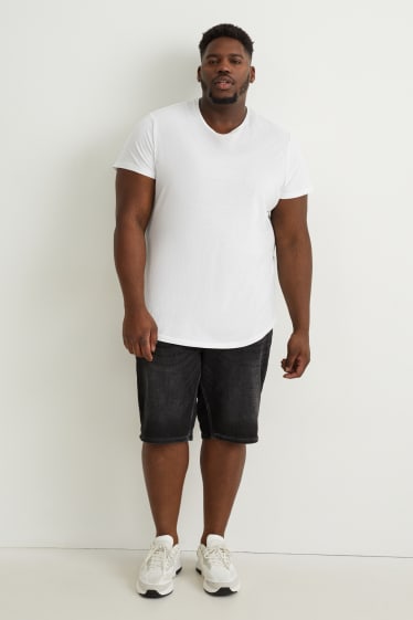 Hommes grandes tailles - Short en jean - Flex jog denim - LYCRA® - jean gris foncé