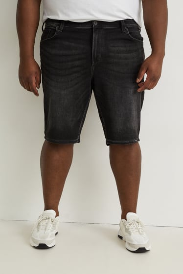 Hommes grandes tailles - Short en jean - Flex jog denim - LYCRA® - jean gris foncé