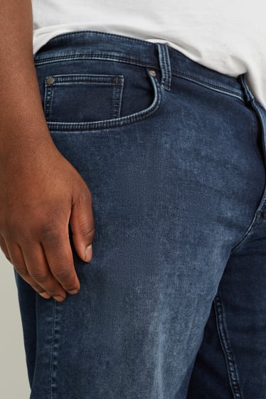 Heren XL - Korte spijkerbroek - Flex jog denim - LYCRA® - jeansdonkerblauw
