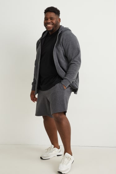 Uomo XL - Shorts di felpa - grigio scuro-melange