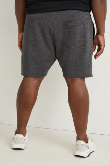 Uomo XL - Shorts di felpa - grigio scuro-melange