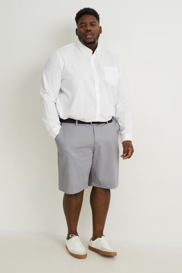 Men XL - Shorts with belt - light beige