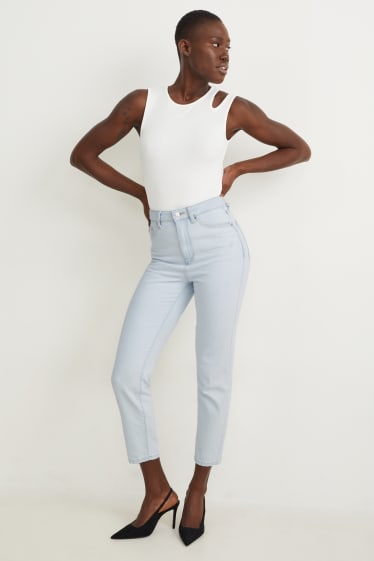Dona - Mom jeans - high waist - texà blau clar