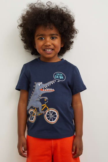 Toddler Boys - Multipack of 3 - short sleeve T-shirt - dark blue