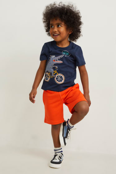 Toddler Boys - Multipack of 3 - short sleeve T-shirt - dark blue