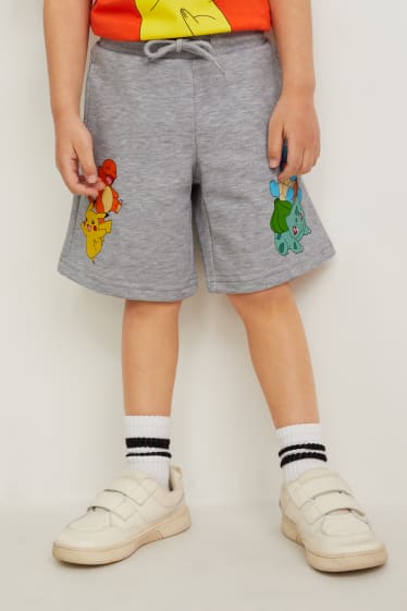 Toddler Boys - Multipack 2er - Pokémon - Sweatshorts - hellgrau-melange