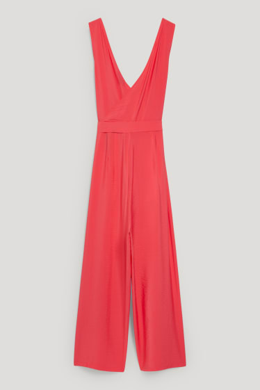 Dames - Jumpsuit - fuchsiarood