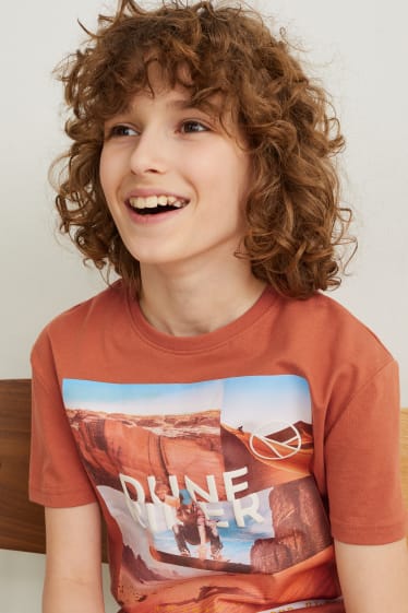 Garçons - T-shirt - orange foncé