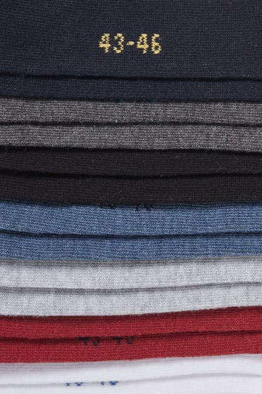 Hombre - Pack de 7 - calcetines cortos - azul oscuro