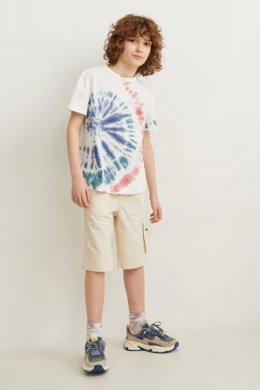 Bambini: - Maglia a maniche corte - fantasia - bianco crema
