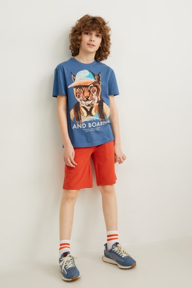 Kids Boys - Kurzarmshirt - blau