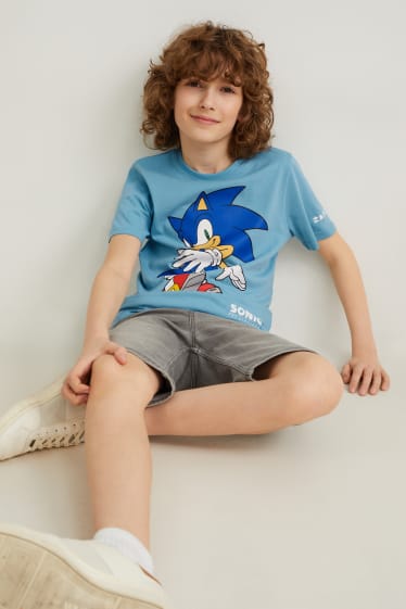 Bambini: - Sonic - maglia a maniche corte - blu