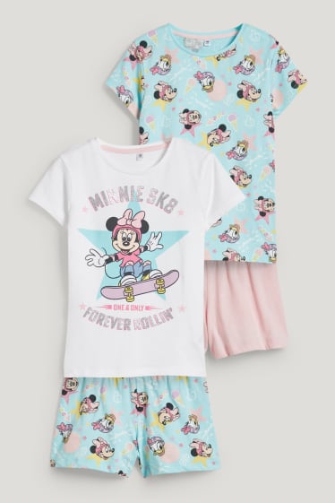 Toddler Girls - Multipack of 2 - Disney - short pyjamas - 4 piece - rose / turquoise