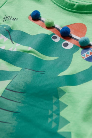 Toddler Boys - Multipack 2 buc. - tricou cu mânecă scurtă - gri / verde