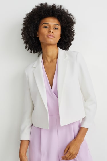 Dames - Business-blazer - relaxed fit - wit