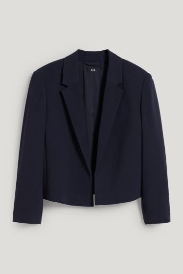 Dames - Business-blazer - relaxed fit - donkerblauw