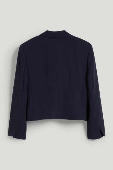 Dames - Business-blazer - relaxed fit - donkerblauw