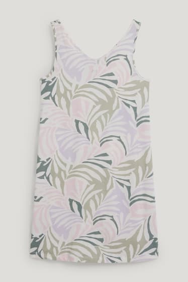 Women - Nightdress - patterned - cremewhite