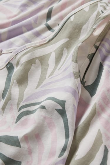 Women - Nightdress - patterned - cremewhite