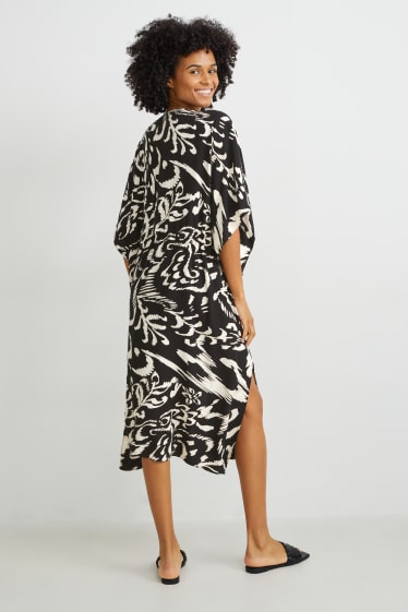 Dames - Kimono - met patroon - wit / zwart