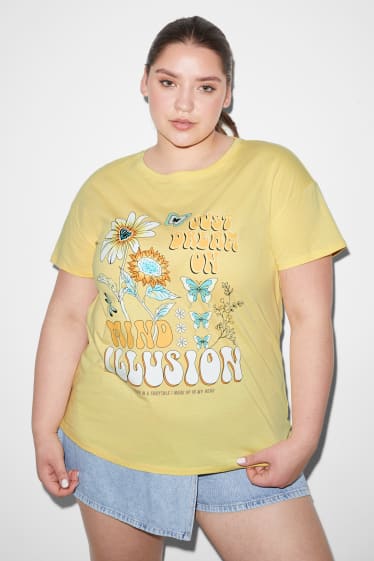 Femei XL - CLOCKHOUSE - tricou - galben