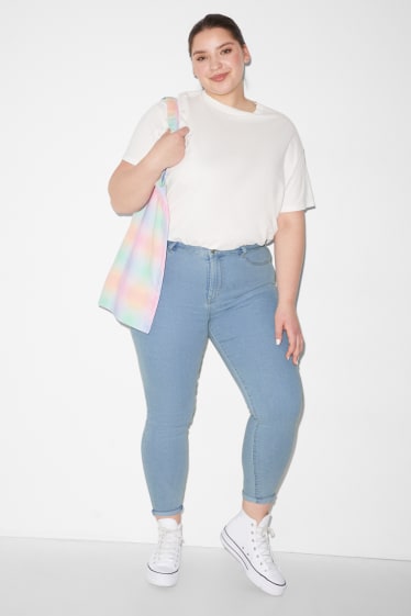 Dona XL - CLOCKHOUSE - super skinny jeans - high waist - texà blau clar