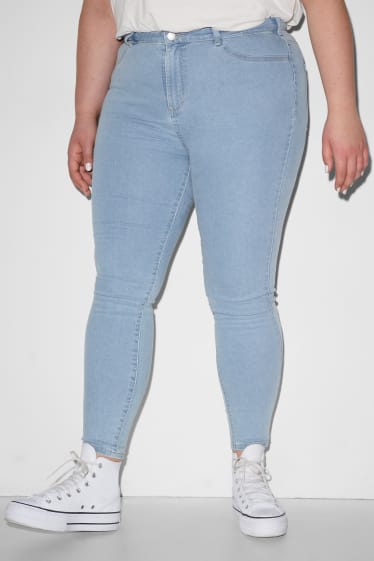 Dona XL - CLOCKHOUSE - super skinny jeans - high waist - texà blau clar