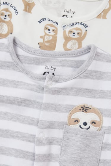 Baby Boys - Multipack of 2 - baby pyjamas - white