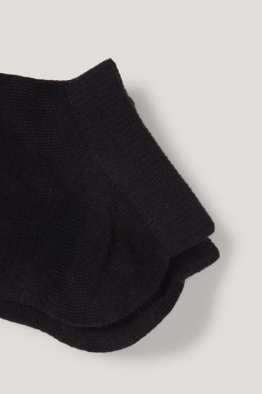 Bambini: - Confezione da 5 - calzini corti - nero