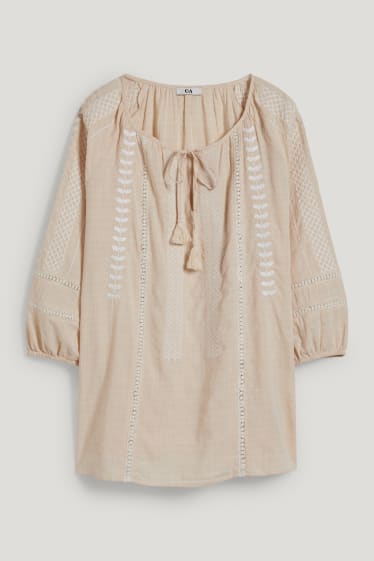 Dames - Blouse - licht beige