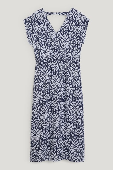 Mujer - Vestido premamá - azul oscuro / blanco roto