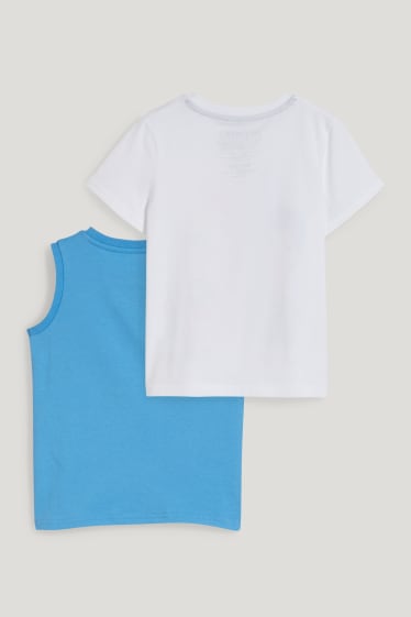 Toddler Boys - Set van 2 - Naruto - top en T-shirt - wit / blauw