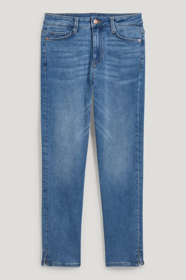Damen - Slim Jeans - High Waist - jeans-blau