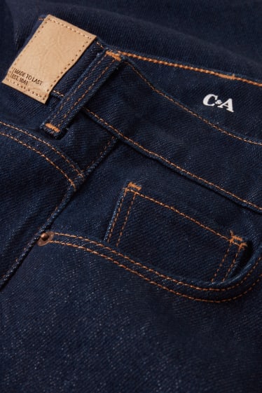 Femei - Loose fit jeans - talie înaltă - denim-albastru închis