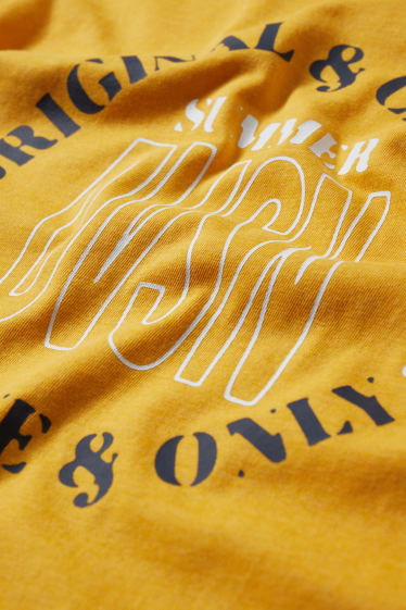 Hombre - Camiseta - amarillo