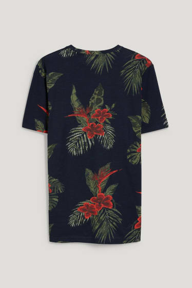 Hombre - Camiseta - azul oscuro