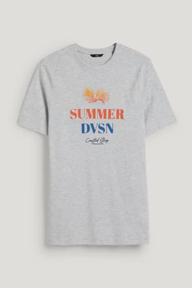 Hombre - Camiseta - gris claro jaspeado