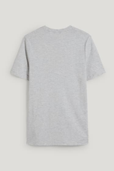Hombre - Camiseta - gris claro jaspeado